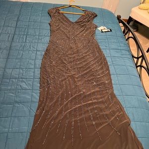 Beaded evening gown